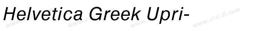 Helvetica Greek Upri字体转换